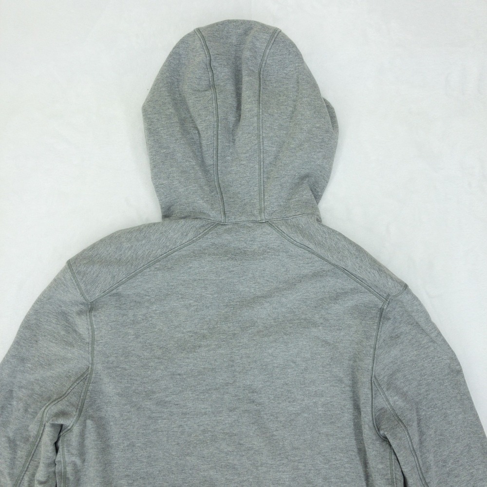 Lululemon Cross Cut Zip Up Hoodie Mens Small Grey Heathered Full Zip Pocket - Picture 13 of 16